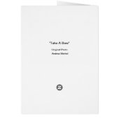 Westie "Take a Bow" Ferienkarte (Hinten)