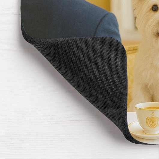 Westie Tea Time mit den Royals Mousepad (Ecke)