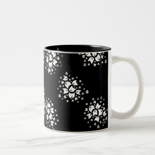Westie Terrier Bouquets Tasse (Rechts)