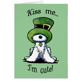 Westie Terrier Dog KISS ME Card