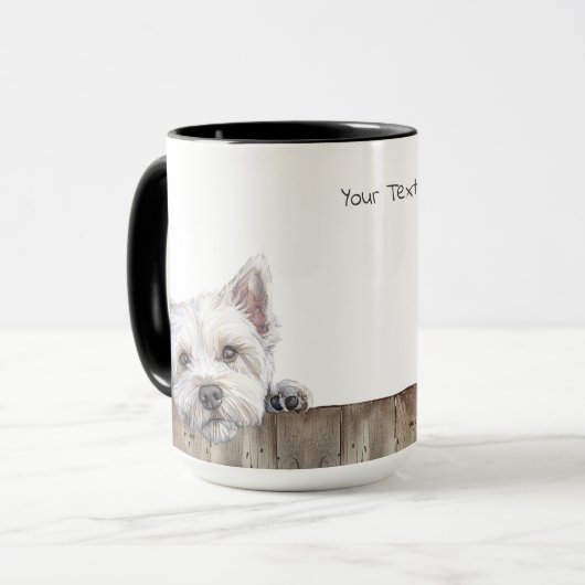 Westie Terrier Dog Tasse (Vorderseite Links)