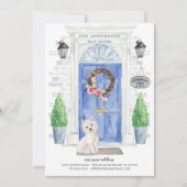 Westie Terrier Front Dove Moving Ankündigung (Vorderseite)