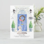 Westie Terrier Front Dove Moving Ankündigung (Stehend Vorderseite)