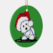 Westie Terrier Keramikornament (Rechts)