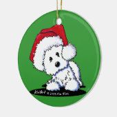 Westie Terrier Keramikornament (Links)