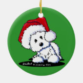 Westie Terrier Keramikornament (Hinten)