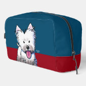 Westie Terrier KiniArt Waschbeutel (Rechte Ecke)