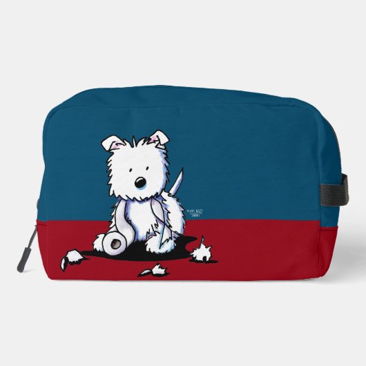 Westie Terrier KiniArt Waschbeutel (Rückseite)