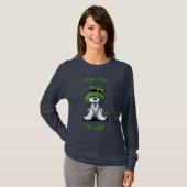 Westie Terrier KISS ME Dark Shirt (Vorne ganz)