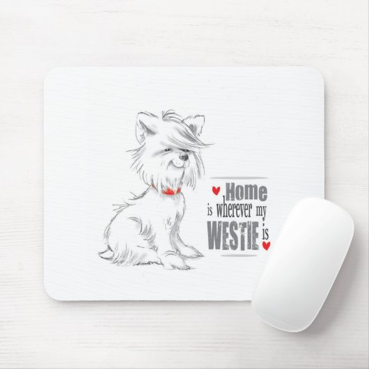 Westie Terrier MousePad (Mit Mouse)