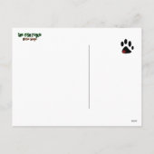 Westie Thanksgiving Turkey Bowtie Feiertagspostkarte (Rückseite)