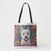 Westie Tote Bag Tasche (Vorderseite)