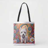 Westie Tote Bag Tasche (Vorderseite)