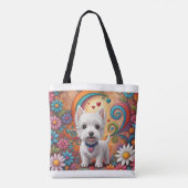 Westie Tote Bag Tasche (Rückseite)