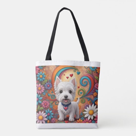 Westie Tote Bag Tasche (Rückseite)