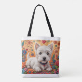 Westie Tote Bag Tasche (Rückseite)