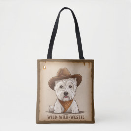 Westie Tote Bag - Wild, wild Tasche