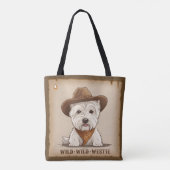 Westie Tote Bag - Wild, wild Tasche (Rückseite)
