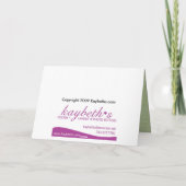 Westie Toyland Weihnachtskarte Feiertagskarte (Rückseite)