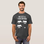 Westie Training Dog T-Shirt (Vorne ganz)