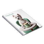 Westie trinken latte Journal Notizblock (Rechte Seite)
