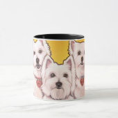 Westie Trio-Tasse Tasse (Zentrum)
