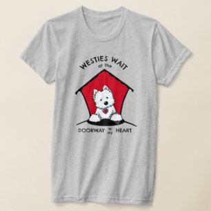 Westie Tür zu meinem Herzen T-Shirt
