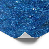 Westie und Vollmond Poster (Ecke)