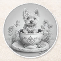 Westie Untersetzer - Wes-tea