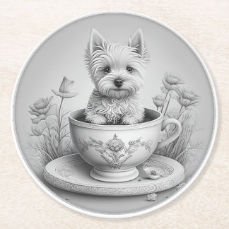 Westie Untersetzer - Wes-tea