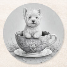 Westie Untersetzer - Wes-tea