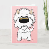 Westie Valentine Feiertagskarte (Vorderseite)