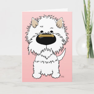 Westie Valentine Feiertagskarte