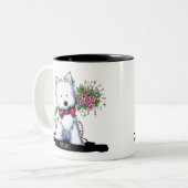 Westie Valentine Prince Tasse (Vorderseite Links)