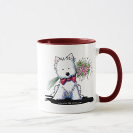 Westie Valentine Prince Tasse