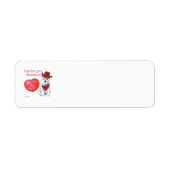 Westie Valentine Return Address Label (Vorne)
