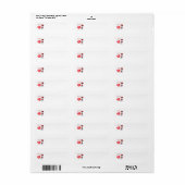 Westie Valentine Return Address Label (Vorne)