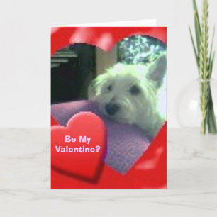 Westie Valentine's Day Card Feiertagskarte