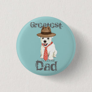 Westie Vater Button