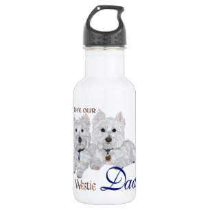 Westie Vatertag Edelstahlflasche