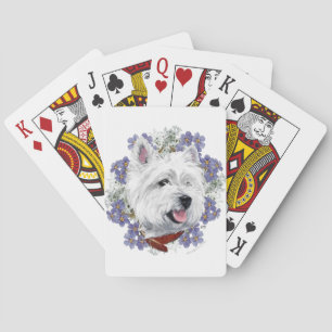 Westie Vergissmeinnicht Spielkarten