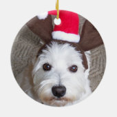 Westie Verzierung Keramikornament (Hinten)