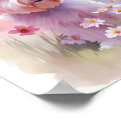 Westie Watercolor Portrait 1 Poster (Ecke)