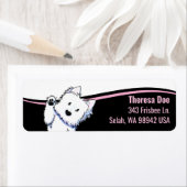 Westie Wave Address Label (Insitu)