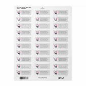 Westie Wedding Address Label (Vorne)
