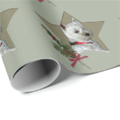 WESTIE WEIHNACHTEN GESCHENKPAPIER (Rolleneckpunkt)