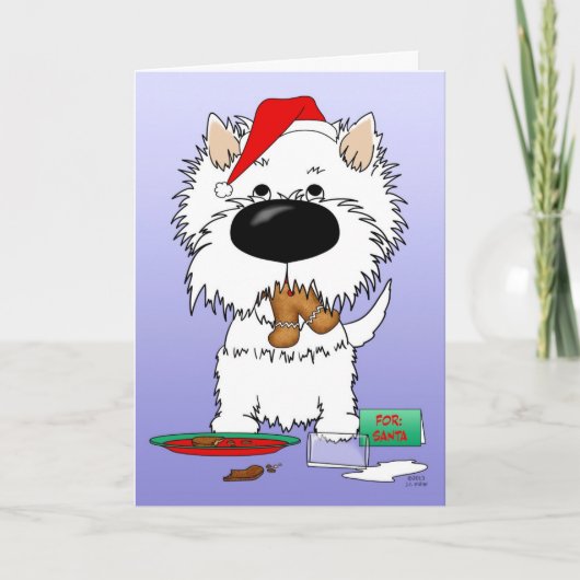 Westie Weihnachten - Ho Ho Ho??? (Vorderseite)