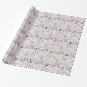 Westie Weihnachtsfreude Geschenkpapier
