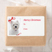 Westie Weihnachtsgeschenke Stickers (Insitu)