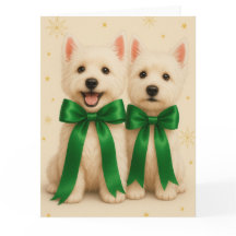 Westie-Weihnachtskarte